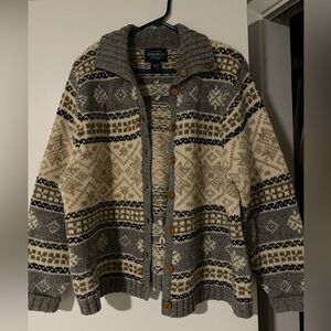 VTG Eddie Bauer Lambs wool blend cardigan